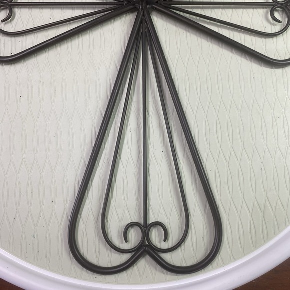 Vintage PartyLite Candle Holder Matte Black Metal Cross Sconce 15" X 12" X 3" - Picture 5 of 9